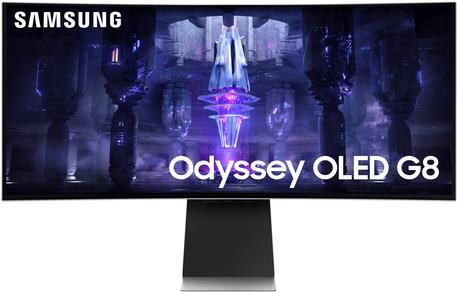 Samsung Odyssey G8 LS34BG850SUXEN Computerbildschirm 86,4 cm (34 ) 3440 x 1440 Pixel UltraWide Quad HD OLED Silber (LS34BG850SUXEN) von Samsung