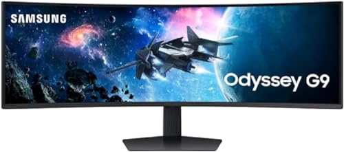 Samsung Odyssey G9 S49CG950EU G95C Series LED-Monitor Gaming Curved 124 cm 49" 5120 x 1440 Dual Quad HD @ 240 Hz VA 450 cd/m² 2500:1 DisplayHDR 1000 1 ms 2xHDMI DisplayPort Schwarz von Samsung