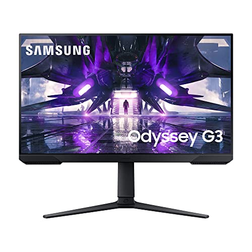 Samsung Odyssey Gaming Monitor G3A LS27AG304NR, 27 Zoll, VA-Panel, Full HD-Auflösung, AMD FreeSync Premium, Reaktionszeit 1 ms (MPRT), Bildwiederholrate 144 Hz, Schwarz von Samsung