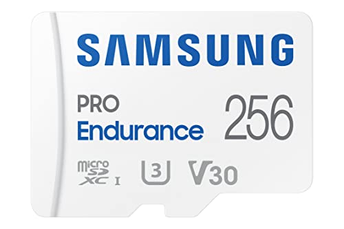 Samsung PRO Endurance microSD-Karte + SD-Adapter, 256 GB, Für Videoüberwachungssysteme, Dashcams und Bodycams,UHS-I U3, Full HD & 4K UHD, 100 MB/s Lesen, 40 MB/s Schreiben, MB-MJ256KA/EU Samsung PRO Endurance microSD-Karte + SD-Adapter, 256 GB, Für Videoüberwachungssysteme, Dashcams und Bodycams,UHS-I U3, Full HD & 4K UHD, 100 MB/s Lesen, 40 MB/s Schreiben, MB-MJ256KA/EU von Samsung