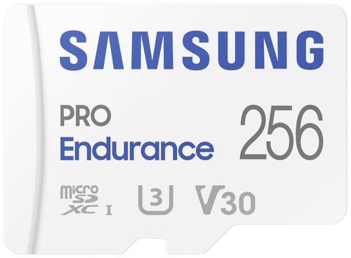 Samsung PRO Endurance microSDXC-Karte 256GB Class 10, UHS-Class 3, v30 Video Speed Class 4K-Videount Samsung PRO Endurance microSDXC-Karte 256GB Class 10, UHS-Class 3, v30 Video Speed Class 4K-Videount von Samsung