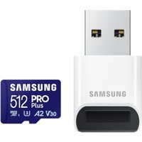 Samsung PRO Plus 512 GB microSDXC-Speicherkarte (2023) mit USB-Adapter von Samsung