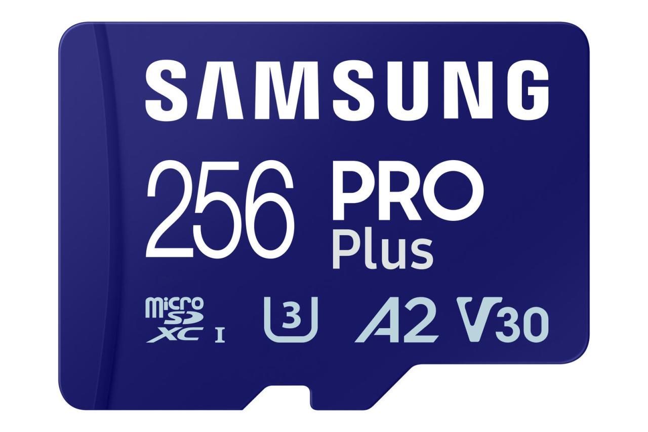 Samsung PRO Plus microSD-Speicherkarte (2023) - 256GB, 180MB R/130MB W, Full ... von Samsung