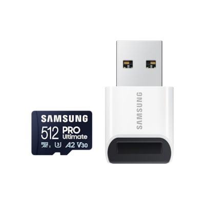 Samsung PRO Ultimate 512 GB microSD-Speicherkarte mit USB-Kartenleser von Samsung