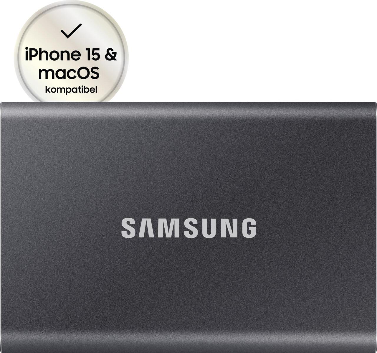 Samsung Portable SSD T7 500GB für PC/Mac (gray) von Samsung