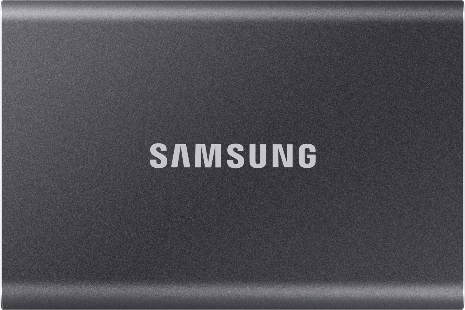 Samsung Portable SSD T7 Festplatte mit 1TB Externe SSD (bis zu 1050 MB/s) titan grau von Samsung