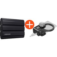 Samsung Portable SSD T7 Shield 1 TB USB 3.2 Gen2 Typ-C Schwarz PC/Mac inkl. SmallRig-Halterung MagSafe Samsung Portable SSD T7 Shield 1 TB USB 3.2 Gen2 Typ-C Schwarz PC/Mac inkl. SmallRig-Halterung MagSafe von Samsung