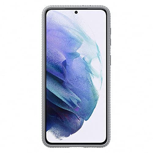 Samsung Protective Standing Smartphone Cover EF-RG996 für Galaxy S21+ 5G Handy-Hülle, Schutz, ausklappbarer Standfuß, griffige Oberfläche, Hellgrau von Samsung