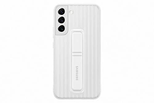 Samsung Protective Standing Smartphone Cover EF-RS906 für Galaxy S22+, Handy-Hülle, Schutz, ausklappbarer Standfuß, griffige Oberfläche, Weiß von Samsung