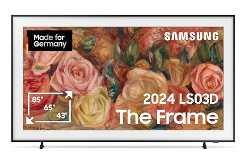Samsung QLED 4K Fernseher The Frame 43 Zoll, Samsung TV mit mattem Display und austauschbarem Rahmen, Art Mode, Smart TV, GQ43LS03DAUXZG, Deutsches Modell [2024] von Samsung