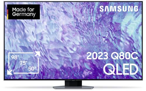 Samsung QLED 4K Q80C QLED-TV 138cm 55 Zoll EEK G (A - G) CI+, DVB-C, DVB-S2, DVB-T2, QLED, Smart TV, von Samsung