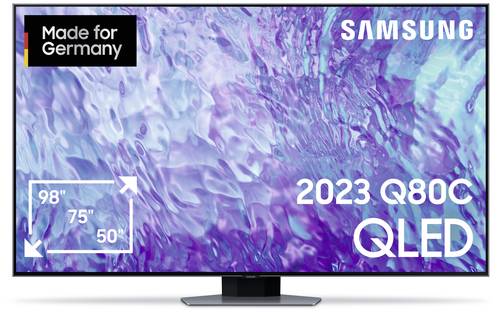 Samsung QLED 4K Q80C QLED-TV 189cm 75 Zoll EEK G (A - G) CI+, DVB-C, DVB-S2, DVB-T2, QLED, Smart TV, von Samsung