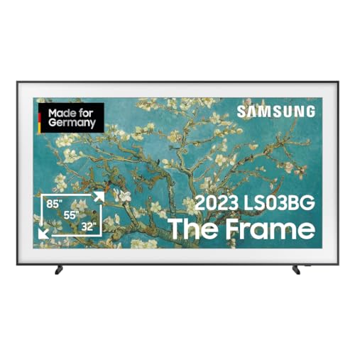 Samsung QLED 4K The Frame 85 Zoll Fernseher (GQ85LS03BGUXZG, Deutsches Modell), mattes Display, austauschbare Rahmen, Art Mode, Smart TV [2023] von Samsung