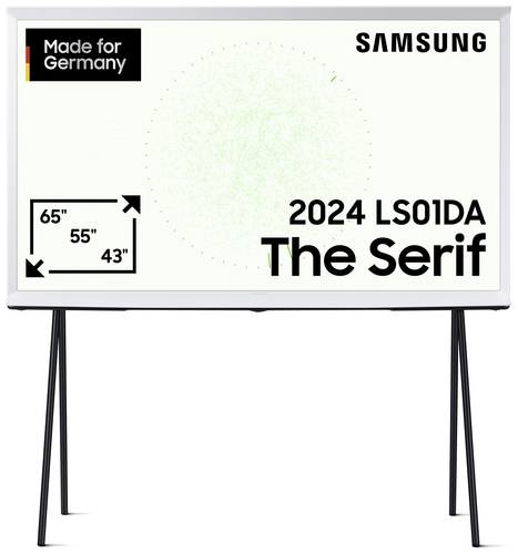 Samsung QLED 4K  The Serif  LS01DA QLED-TV 108cm 43 Zoll EEK G (A - G) DVB-C, DVB-S2, DVB-T2, WLA von Samsung