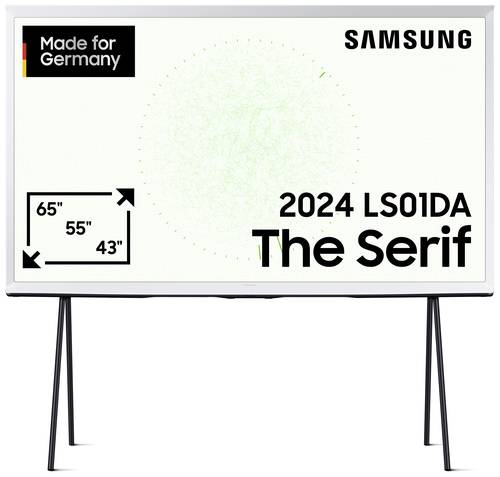 Samsung QLED 4K  The Serif  LS01DA QLED-TV 163cm 65 Zoll EEK F (A - G) DVB-C, DVB-S2, DVB-T2, WLA von Samsung