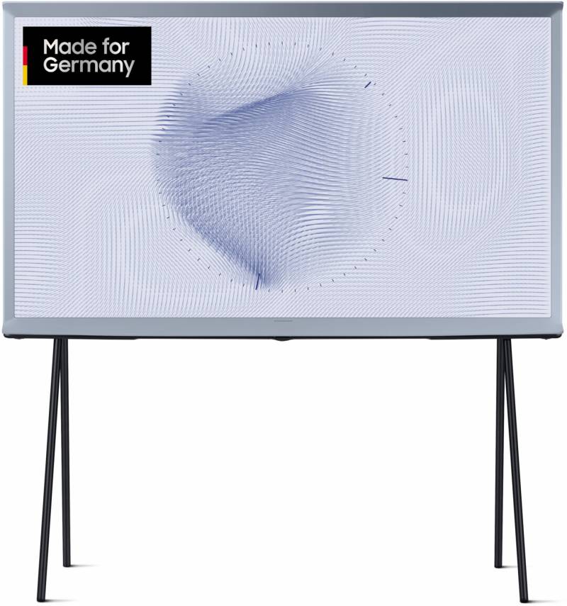 Samsung QLED-TV The Serif 43 Zoll abnehmbare Standfüße (2022) cotton blue von Samsung