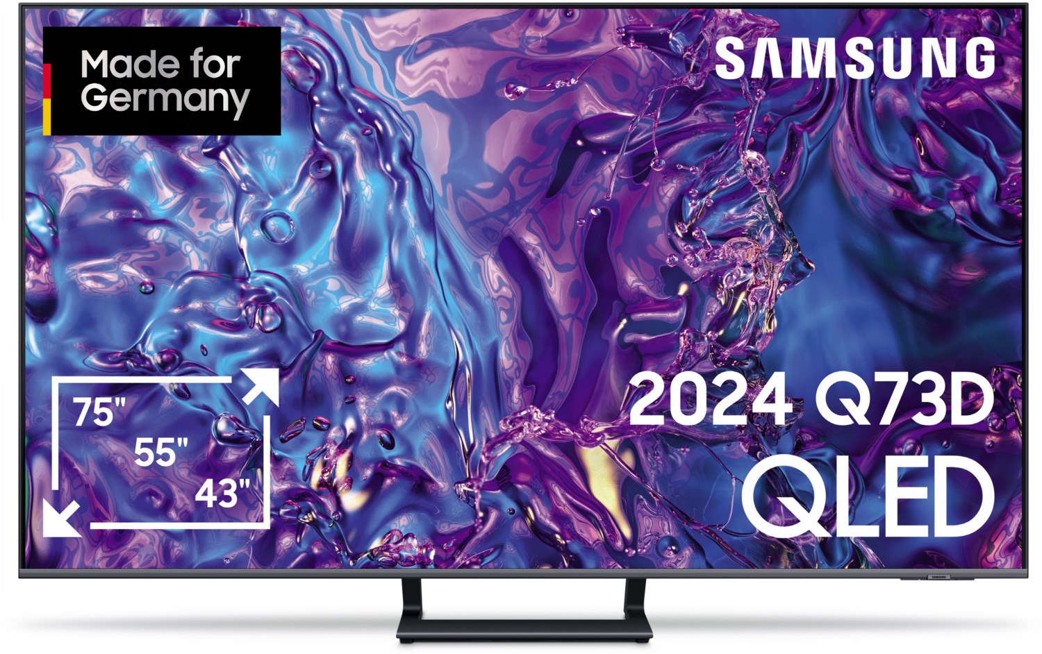 Samsung QLED TV UHD 4K 55 Zoll (138 cm) titangrau von Samsung