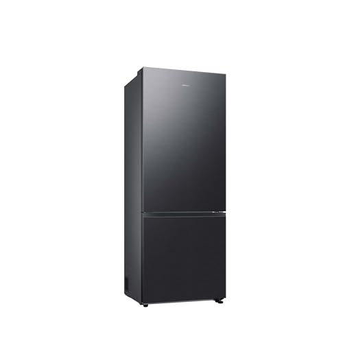 Samsung RB53DG706AB1EF Kühl-Gefrierkombination, 203 cm, 538 l, Extra breit (75 cm), Kühlschrank mit Gefrierfach, Wifi & AI Energy Mode, Twin Cooling+, Twist Ice Maker, Premium Black Steel von Samsung