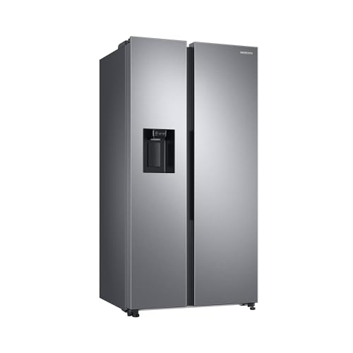 Samsung RS6GA884CSL/EG Side-by-Side Kühlschrank, 178 cm, 635 ℓ, WiFi-Steuerung, 35 dB(A) Geräuschlevel, Wasser- und Eisspender, Metal Cooling, Frischwasseranschluss, Edelstahl Look von Samsung
