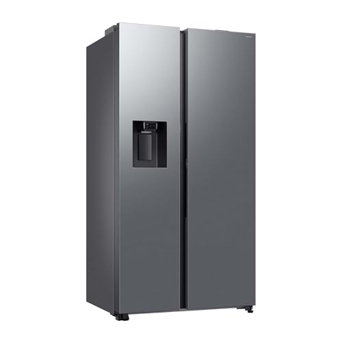 Samsung RS80F67KCTEF Side-by-Side Kühl-Gefrierkombination, AI Kühlschrank mit Gefrierfach, 178 cm, 634 l, Eis-/Wasserspender mit Tank, AI Energy Mode & Voice Control, Twin Cooling+, Edelstahl Samsung RS80F67KCTEF Side-by-Side Kühl-Gefrierkombination, AI Kühlschrank mit Gefrierfach, 178 cm, 634 l, Eis-/Wasserspender mit Tank, AI Energy Mode & Voice Control, Twin Cooling+, Edelstahl von Samsung