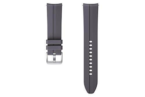 Samsung Ridge Sport Armband ET-SFR84, Uhrenarmband für Galaxy Watch3 mit 22 mm Stegbreite, Sportarmband aus Fluorelastomer in Grau von Samsung