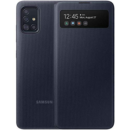 Samsung S View Smartphone Cover EF-EA515 für Galaxy A51, Handy-Hülle, stoßfest, Schutz Case, integriertes Sichtfenster schwarz - 6.5 Zoll Samsung S View Smartphone Cover EF-EA515 für Galaxy A51, Handy-Hülle, stoßfest, Schutz Case, integriertes Sichtfenster schwarz - 6.5 Zoll von Samsung