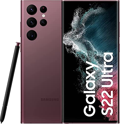 Samsung S908B/DS Galaxy S22 Ultra 5G, Dual, 256GB 12GB RAM, Burgundy von Samsung