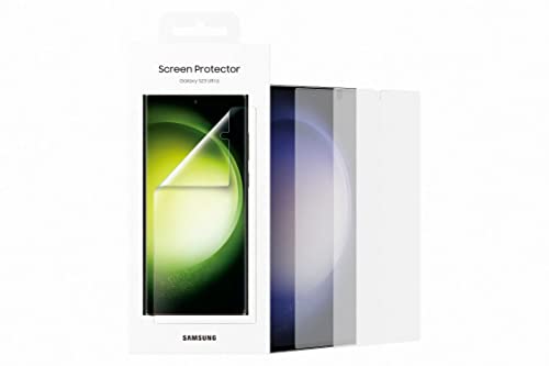 Samsung Screen Protector Smartphone EF-US918 für Galaxy S23 Ultra, 2 Display-Schutzfolien, Durchsichtig, Kratzfest, Anti-Fingerabdruck, Schutz, Transparent von Samsung