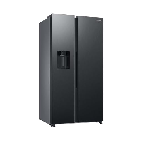 Samsung Side-by-Side-Kühlschrank mit Gefrierfach, 178 cm, 634 l Gesamtvolumen, 225 l Gefrierteil, AI Energy Mode, Wasser- und Eisspender, Frischwasseranschluss, Premium Black Steel, RS6GCG885DB1EG Samsung Side-by-Side-Kühlschrank mit Gefrierfach, 178 cm, 634 l Gesamtvolumen, 225 l Gefrierteil, AI Energy Mode, Wasser- und Eisspender, Frischwasseranschluss, Premium Black Steel, RS6GCG885DB1EG von Samsung