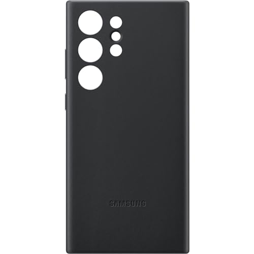 Samsung Silicone Grip Smartphone Case EF-GS911 für Galaxy S23, Handy-Hülle, Fingerhalterung, Schlankes Design, Black von Samsung