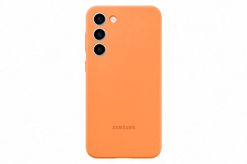 Samsung Silicone Smartphone Case EF-PS916 für Galaxy S23+, Handy-Hülle, Silikon, Kratzfest, Schlankes Design, Orange von Samsung