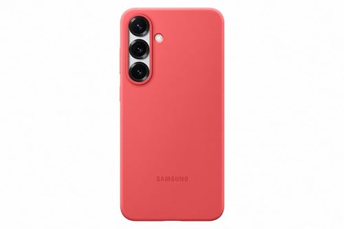 Samsung Silicone Smartphone Case EF-PS936, Hülle für das Galaxy S25+, Handy-Hülle, Silikon, Schutz Case, stoßfest, dünn und griffig, Rot von Samsung