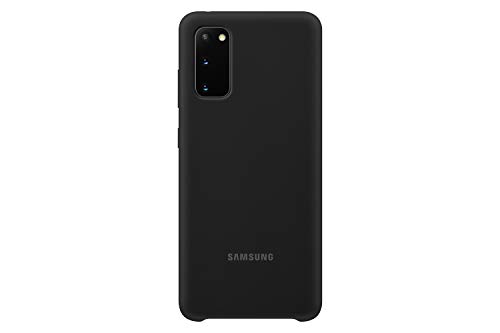 Samsung Silicone Smartphone Cover EF-PG980 für Galaxy S20 | S20 5G Handy-Hülle, Silikon, Schutz Case, stoßfest, dünn und griffig, schwarz - 6.2 Zoll von Samsung