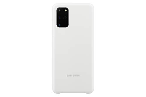 Samsung Silicone Smartphone Cover EF-PG985 für Galaxy S20+ | S20+ 5G Handy-Hülle, Silikon, Schutz Case, stoßfest, dünn und griffig, weiß von Samsung