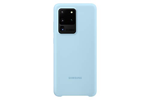 Samsung Silicone Smartphone Cover EF-PG988 für Galaxy S20 Ultra Handy-Hülle, Silikon, Schutz Case, stoßfest, dünn und griffig, blau von Samsung