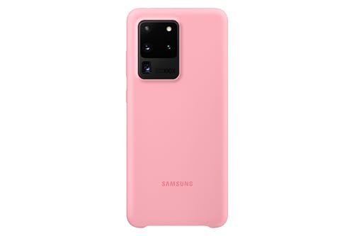 Samsung Silicone Smartphone Cover EF-PG988 für Galaxy S20 Ultra Handy-Hülle, Silikon, Schutz Case, stoßfest, dünn und griffig, pink von Samsung