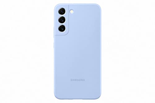 Samsung Silicone Smartphone Cover EF-PS906 für das Galaxy S22+, Handy-Hülle, Silikon, Schutz Case, stoßfest, dünn und griffig, Hellblau von Samsung