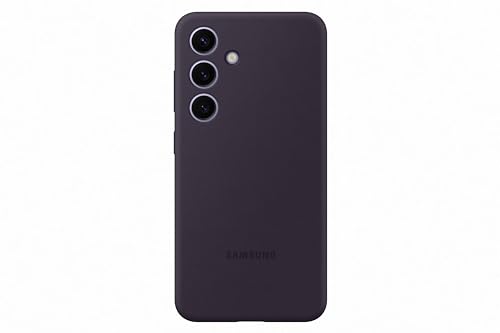 Samsung Silicone Smartphone EF-PS921 für Galaxy S24, Handy-Hülle, Silikon, Kratzfest, Schlankes Design, Dark Violet von Samsung