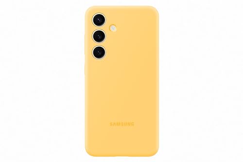 Samsung Silicone Smartphone EF-PS921 für Galaxy S24, Handy-Hülle, Silikon, Kratzfest, Schlankes Design, Yellow von Samsung