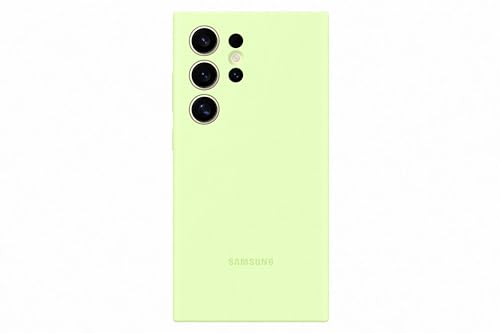 Samsung Silicone Smartphone EF-PS928 für Galaxy S24 Ultra, Handy-Hülle, Silikon, Kratzfest, Schlankes Design, Light Green von Samsung