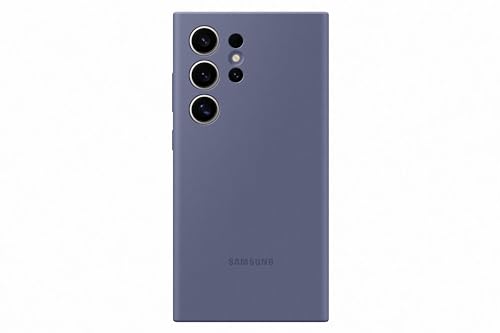 Samsung Silicone Smartphone EF-PS928 für Galaxy S24 Ultra, Handy-Hülle, Silikon, Kratzfest, Schlankes Design, Violet von Samsung