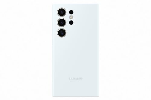 Samsung Silicone Smartphone EF-PS928 für Galaxy S24 Ultra, Handy-Hülle, Silikon, Kratzfest, Schlankes Design, White von Samsung