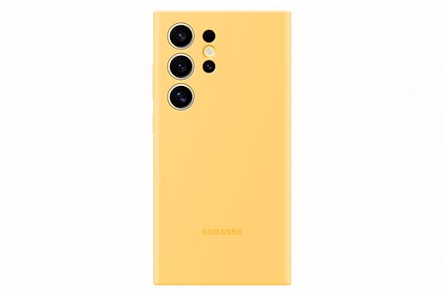 Samsung Silicone Smartphone EF-PS928 für Galaxy S24 Ultra, Handy-Hülle, Silikon, Kratzfest, Schlankes Design, Yellow von Samsung