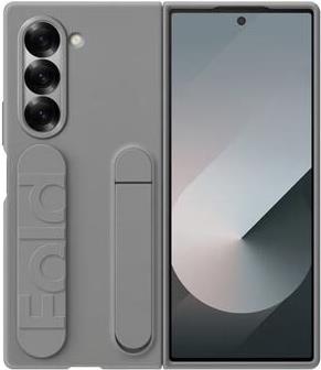 Samsung Silicone Stand Case with Strap für Galaxy Fold6, Grau (EF-MF956TJEGWW) von Samsung