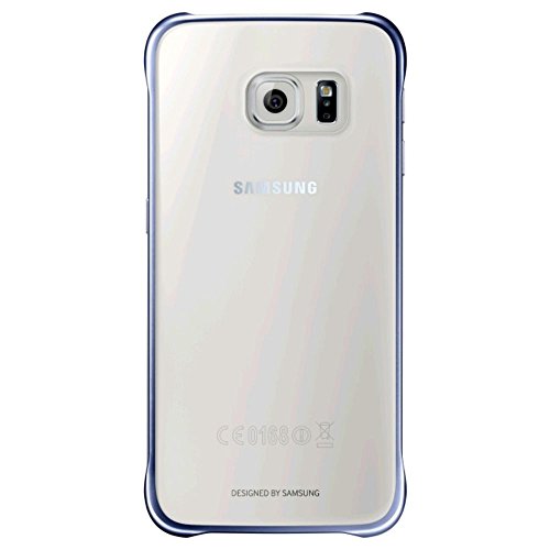 Samsung Slimline Clip-On Hülle Clear View Case Cover für Samsung Galaxy S6, Metallic schwarz/transparent von Samsung