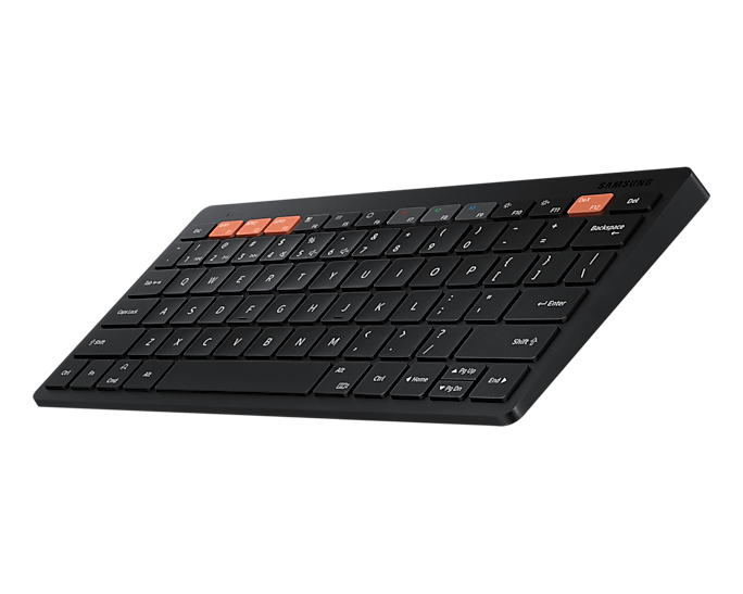 Samsung Smart Keyboard Trio 500 EJ-B3400 - Tastatur - kabellos - Bluetooth 5.0 - QWERTZ - Deutsch - Schwarz von Samsung