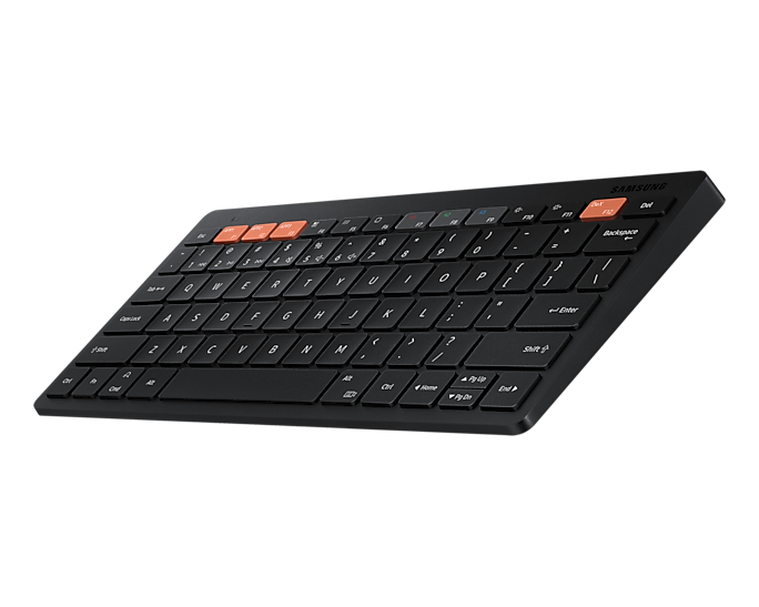 Samsung Smart Keyboard Trio 500 EJ-B3400 - Tastatur - kabellos - Bluetooth 5.0 - QWERTZ - Deutsch - Schwarz Samsung Smart Keyboard Trio 500 EJ-B3400 - Tastatur - kabellos - Bluetooth 5.0 - QWERTZ - Deutsch - Schwarz von Samsung