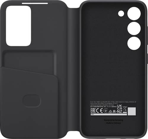 Samsung Smart View Wallet Case Flip Case Galaxy S23 Schwarz Stoßfest von Samsung