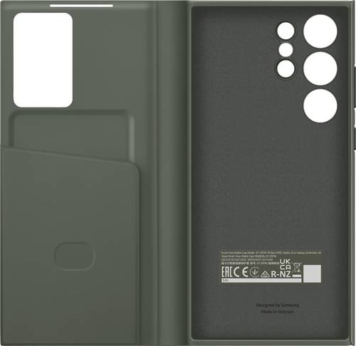 Samsung Smart View Wallet Case Flip Case Galaxy S23 Ultra Grün Stoßfest von Samsung