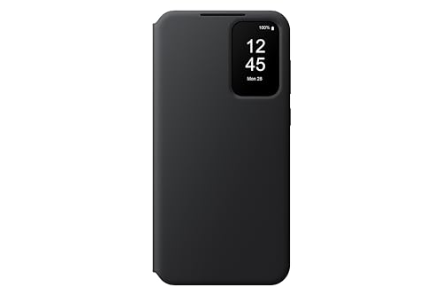 Samsung Smart View Wallet Smartphone Case EF-ZA556 für das Galaxy A55 5G, Handyhülle, Kartenfach, Sichtfenster, Black von Samsung